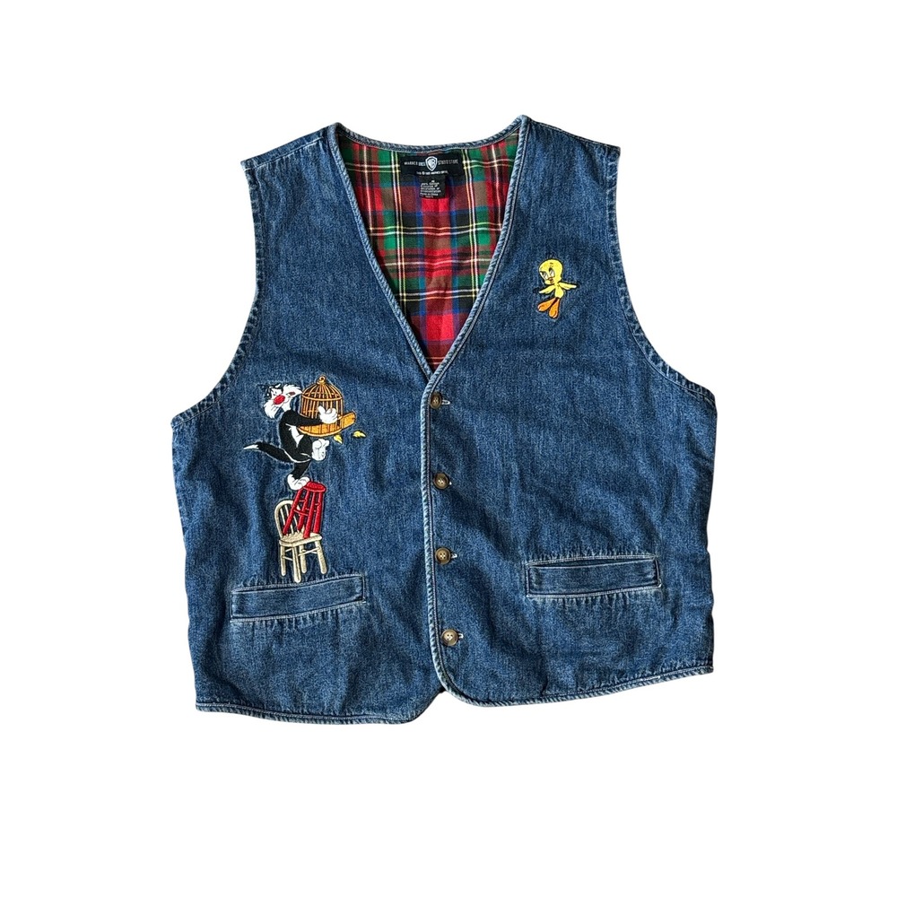 VTG 95 Warner Bros Sylvester & Tweety
Denim‎ Vest